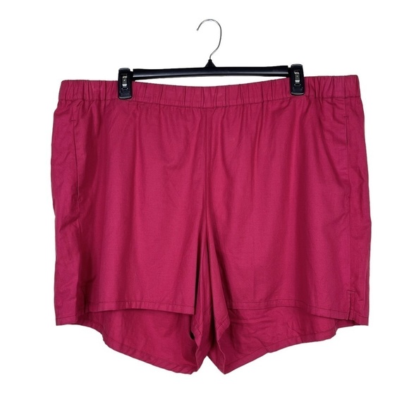 Madewell Red Pull On Cotton Blend Shorts with Pockets
Size 3X - Picture 2 of 6